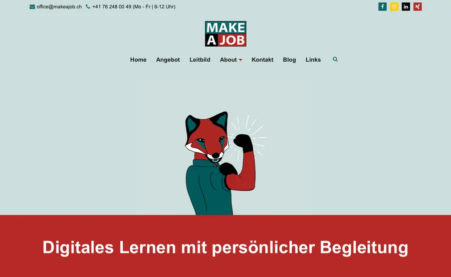 Projektansicht MAKE A JOB
